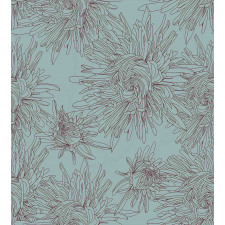 Aster Blossoms Artwork Duvet Cover Set