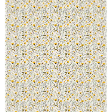 Yellow Spring Flowers Duvet Cover Set