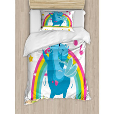 Cartoon Horse Duvet Cover Set