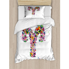 Lively Butterfly Flora Duvet Cover Set