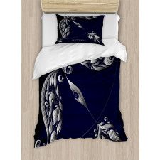 Bow Arrow Motif Duvet Cover Set