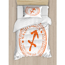 Grunge Zodiac Duvet Cover Set