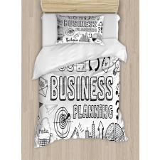 Business Planning Theme Duvet Cover Set