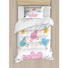 Cartoon Sheep Duvet Cover Set