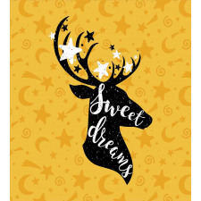 Silhouette of Deer Duvet Cover Set
