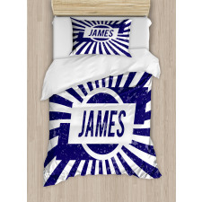 Nautical Grunge Name Duvet Cover Set