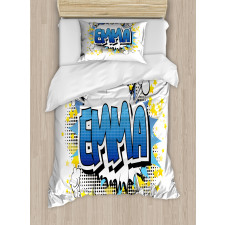 Youthful Teen Comic Book Duvet Cover Set