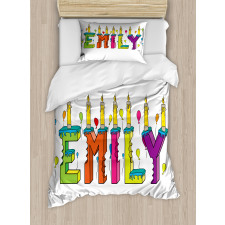 Colorful Cartoon Balloons Duvet Cover Set