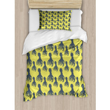 Abstract Characters Duvet Cover Set