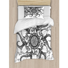 Nautical Mandala Art Duvet Cover Set