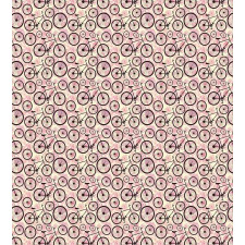 Pink Flowers Doodle Duvet Cover Set