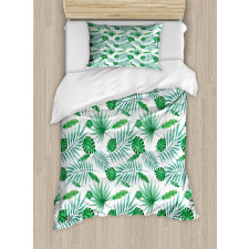 Watercolor Leafage Duvet Cover Set