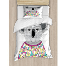 Hipster Animal Shirt Duvet Cover Set