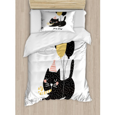 Party Pet with Balloons Duvet Cover Set