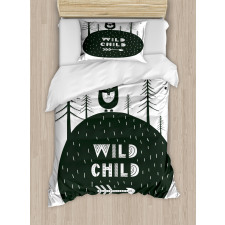 Wild Child and Bear Duvet Cover Set