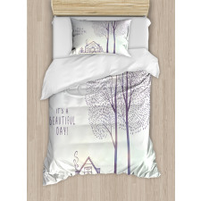 Sketch Country House Duvet Cover Set