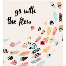 Go with the Flow Words Duvet Cover Set