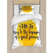 Positive Saying Design Duvet Cover Set