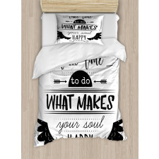 Do What Makes You Happy Duvet Cover Set