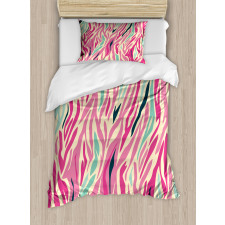 Funky Pastel Stripes Duvet Cover Set