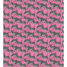 Wild Animals Pastel Duvet Cover Set