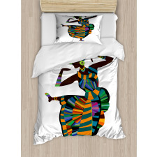 Dancing Zulu Girl Duvet Cover Set