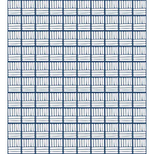 Hand Drawn Delft Stripes Duvet Cover Set