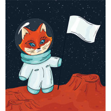 Fox Cosmonaut Space Duvet Cover Set