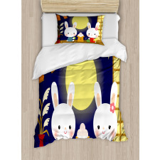 Tsukimi Festival Bunnies Duvet Cover Set