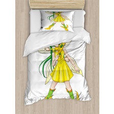 Fantasy Manga Fairy Girl Duvet Cover Set