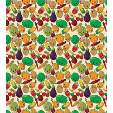 Vegetable Fruit Kawaii Duvet Cover Set