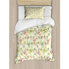 Bunnies Clouds and Bones Duvet Cover Set