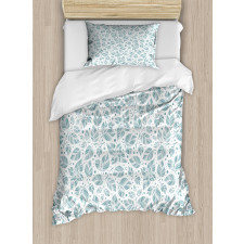 Peppermint Foliage Dot Duvet Cover Set