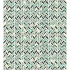 Grunge Zigzag Design Duvet Cover Set