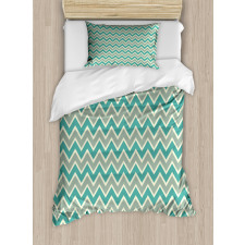 Angular Stripes Pattern Duvet Cover Set