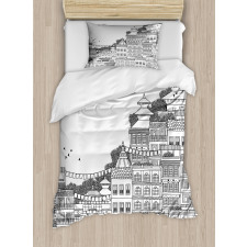 Doodle Style Kathmandu Duvet Cover Set