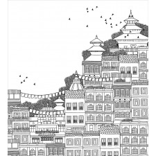 Doodle Style Kathmandu Duvet Cover Set