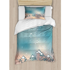 Milky Way and Himalayas Duvet Cover Set