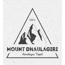 Dhaulagiri in Himalayas Duvet Cover Set