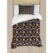 Galaxy Party Pattern Duvet Cover Set
