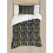 Outer Space Pattern Duvet Cover Set