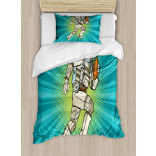 Astronaut Athlete Sports Duvet Cover Set