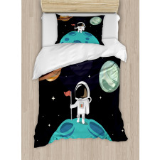 Galaxy Adventure Cartoon Duvet Cover Set