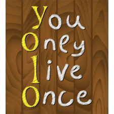 Wooden Rustic Board Words Duvet Cover Set