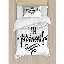 Girlish Words Duvet Cover Set