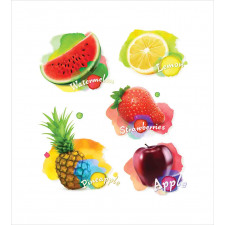 Colorful Summer Food Duvet Cover Set