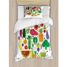 Yummy Food Circle Duvet Cover Set