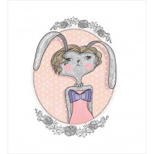 Bunny Portrait Duvet Cover Set