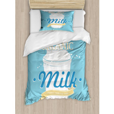 Splashing Milk Jar Duvet Cover Set