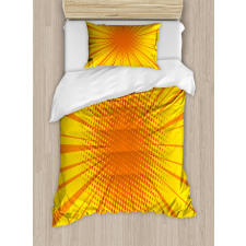 Retro Sun Burst Duvet Cover Set